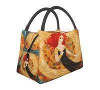 Sac à déjeuner portable isotherme avec imprimé déesse de l'automne