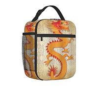 Sac à déjeuner portable isotherme pour femme/homme, Nouvel An lunaire chinois, dragon, esprit vigoureux, horoscope amant, boîte à déjeuner isotherme réutilisable pour bureau, travail, école