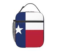 Sac à déjeuner portable réutilisable avec imprimé drapeau du Texas pour garder les aliments frais pour l'école, le travail, les voyages, les pique-niques