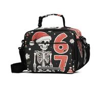 Sac à déjeuner pour enfants Six Seven Death - Étanche - Étanche - Isotherme - Avec bandoulière réglable - Pour le travail, le pique-nique ou les voyages