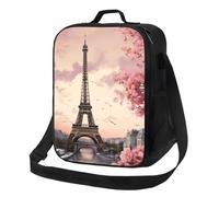 Sac à déjeuner romantique en forme de tour de paris, boîte à déjeuner pour homme et femme, sac à déjeuner isotherme réutilisable, étanche avec bandoulière réglable, joli sac fourre-tout pour adulte