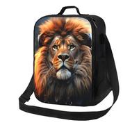 Sac à déjeuner Scifi Lion pour homme et femme, sac à déjeuner isotherme réutilisable, étanche avec bandoulière réglable, joli sac fourre-tout pour adulte
