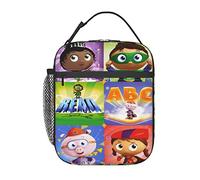 Sac à déjeuner super anime Why! Sac à déjeuner isotherme réutilisable portable pour l'extérieur, le bureau, le pique-nique, 25,4 x 10,2 x 20,3 cm