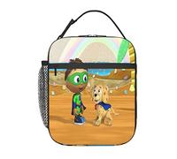 Sac à déjeuner super anime Why! Sac à déjeuner isotherme réutilisable portable pour l'extérieur, le bureau, le pique-nique, 25,4 x 10,2 x 20,3 cm