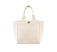Sac à déjeuner tendance pour femme, petit sac fourre-tout en toile, couleur unie, sac à main avec poignée sur le dessus, grand sac fourre-tout en toile, blanc, One Size