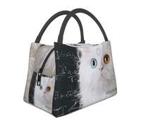 Sac à déjeuner unisexe The Thinking Cat - Sac à déjeuner isotherme réutilisable pour bureau, travail, pique-nique, voyage