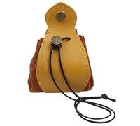 Sac à dés DND en cuir avec cordon de serrage pour jeux de rôle - Souple et pliable - Sac de rangement pour dés D&D, bijoux, clés et autres petits accessoires, tapis de construction informatique,