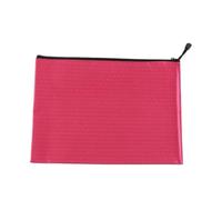 Sac à documents 10 pièces Pour Organiser Et Ranger Des Documents | Sac de classement en toile à fermeture éclair for archives de documents(Rose red,29*20.5CM)