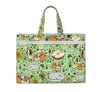 Sac à documents imprimé cochon d'Inde pour enseignant, sac fourre-tout en toile pour le travail, sac à main décontracté pour bureau, école, voyage, plage