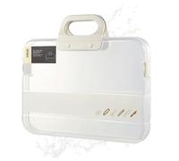 Sac À Documents - Organiseur De Fichiers A4, Étui De Rangement Transparent | Sac Étanche En Polystyrène Avec Poignée, Protection Des Documents Pour Ordinateur Portable, Voyage, Maison, Bureau, École,