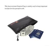 Sac à documents résistant au feu pour la protection des dossiers et certificats importants (29 x 20 cm)