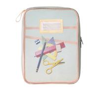 Sac à documents transparent - Porte-documents étanche - Pochette transparente pour dossiers A4 - Grande capacité et large ouverture - Organiseur pour fournitures de bureau et scolaires