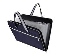 Sac à Documents Trieur Valisette avec 13 Compartiments, Portable Extensible A4 Accordéon Porte Documents Dossier Imperméable pour Bureau, école, Voyage (Bleue)