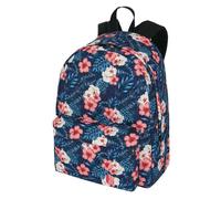 Sac à dos - 1 compartiment - Fleurs hibiscus - Kanabeach - Collège - 32x24x43cm