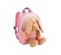 Sac à Dos 21x26 Cm avec Peluche Lapin - 14 L - 21 x 26 cm - Polyester - Rose - Enfant