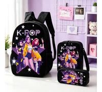 Sac à dos 3 en 1 à motif de dessin animé, ensemble de sac à dos de grande capacité de 43,2 cm avec un style tendance et personnalisé est superbement conçu et largement applicable, ce qui en fait un