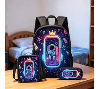 Sac à dos 3 en 1 petit astronaute de 43,2 cm de grande capacité avec un style tendance et personnalisé est superbement conçu et largement applicable, ce qui en fait un choix idéal