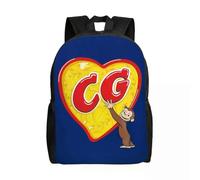 Sac à dos 301Hs Curious George Is All Heart, pour femmes, hommes, écoliers, étudiants, cartable, convient