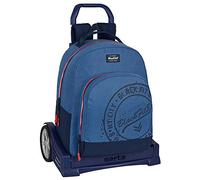 Sac à dos 305 avec chariot Evolution Tissu Recyclable Blackfit8 Stamp, 320 x 150 x 420 mm, bleu, Talla única, Décontracté