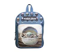Bagtrotter Sac à dos Baby Yoda 31 cm avec poche Star Wars / The Mandalorian Bleu et Beige