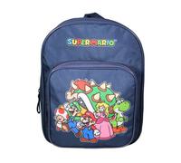 Sac à dos 31 cm avec poche maternelle Super Mario Bleu