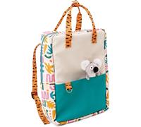Sac à Dos 34x24x10cm avec Petit Doudou Koala 10cm coloré-Cartable avec Peluche pour garçons et Filles-Jouet en Peluche Amovible,Doux et Moelleux