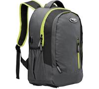 Sac à Dos 35L Gris-Vert randonnée Montagne Sport Vacances école Port USB Tissu 600D Oxford Sac Ordinateur Portable compartiments