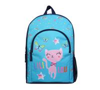 Sac à dos 37 cm avec poche lili lou chat bleu bagtrotter