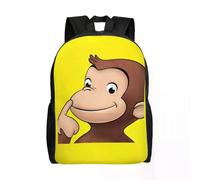 Sac à dos 391Hs Curious George, sac à dos mignon et amusant pour femmes, hommes, écoliers, étudiants,