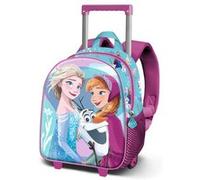 Disney La Reine des Neiges 2 (Frozen 2) Family-Sac à dos 3D à Roulettes Petit, Bleu, 26 x 34 cm, Capacité 7 L