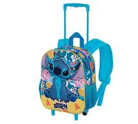 Karactermania Disney Lilo And Stitch Small 3d Wheeled Backpack Bleu