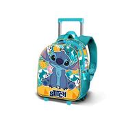 Sac à dos 3D à Roulettes Petit - Disney Lilo et Stitch Colors - Turquoise - Taille Unique