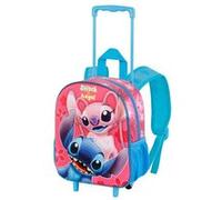 Sac à dos 3D à Roulettes Petit - Disney Lilo et Stitch Match - Rose - Taille Unique Rose G
