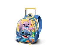 Sac à dos 3D à Roulettes Petit - Disney Lilo et Stitch Ocean - Bleu - Taille Unique