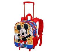 Sac à dos 3D à Roulettes Petit - Disney Mickey Mouse Oh Boy - Rouge - Taille Unique Rouge G