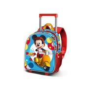 Sac à dos 3D à Roulettes Petit - Disney Mickey Mouse Scooter - Bleu - Taille Unique