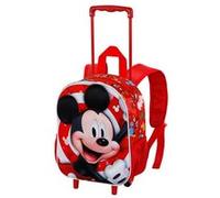 Sac à dos 3D à Roulettes Petit - Disney Mickey Mouse Twirl - Rouge - Taille Unique Rouge G
