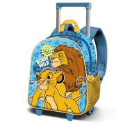 Sac à dos 3D à Roulettes Petit - Disney Roi Lion Wild - Bleu - Taille Unique