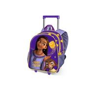 Sac à dos 3D à Roulettes Petit - Disney Wish, Asha et la Bonne Etoile Star - Lilas - Taille Unique
