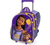 Sac à dos 3D à Roulettes Petit - Disney Wish, Asha et la Bonne Étoile Star - Lilas - Taille Unique Lilas G