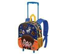 Sac à dos 3D à Roulettes Petit - Harry Potter Crest - Orange - Taille Unique