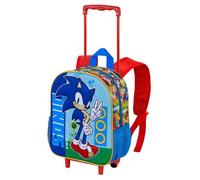 Sac à dos 3D à Roulettes Petit - Sonic Unstoppable - Bleu - Taille Unique