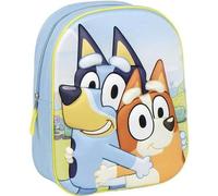 Sac à dos 3D Bluey pour enfants, design original et relief réaliste pour garçons et filles | Sac à dos d'école Bluey spacieux et bretelles réglables, licence officielle et design unique
