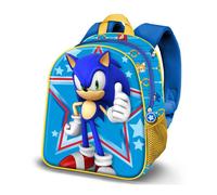 Karactermania Sonic The Hedgehog Star-Sac à Dos 3D Elite, Bleu 25 x 30 cm, Capacité 7 L