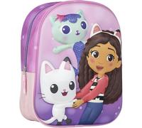 Sac à dos 3D Gabby's Dollhouse pour filles - Design coloré et relief amusant | Sac à dos d'école Gabby grande capacité avec bretelles réglables