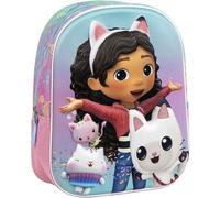 Sac à dos 3D Gabby's Dollhouse pour filles - Design coloré et relief amusant | Sac à dos d'école Gabby grande capacité avec bretelles réglables