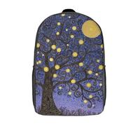 Sac à dos 3D imprimé pour enfants, motif forêt enchantée et nuit au clair de lune, idéal pour les voyages. Léger et pratique, il est parfait pour les livres et convient aux garçons et aux filles.