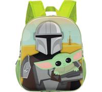 Sac à dos 3D Mandalorien Grogu Baby Yoda Kindergarten à un compartiment