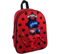 Sac À Dos-3d-Miraculous-Rouge-Enfant-Ecole-Crèche-Maternelle-Garderie-Cartable Fille-Taille 32 Cm-Bretelles Réglables-Idée Cadeau