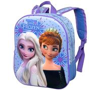 Sac à Dos 3D pour Maternelle - Cartable pour La Reine des Neiges et Frozen Fan, 31x26x11 cm, Polyester, Idéal pour les Loisirs et les Effets Personnels des Enfants, Cadeau 2 à 7 ans, Voyage